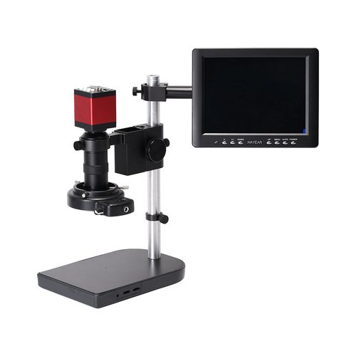 外贸热销1300万hdmi vga工业相机电子显微镜130倍镜头8寸屏